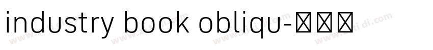 industry book obliqu字体转换 industry book obliqu字体转换